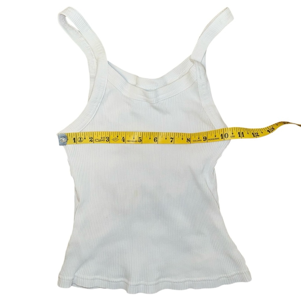 Weekday White Ribbed Crop Tank - Picture 7 of 8